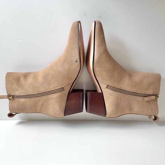 NEW IN BOX J. Crew Calf Suede Western Boot. Beige. Size: 7 - Picture 3 of 16